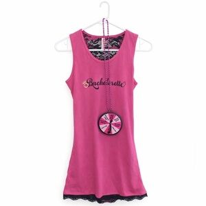 NWOT WOMENS BACHELORETTE LACE HOT PINK AND BLACK DRESS BUNDLE​​​​​​​